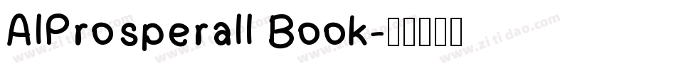 AIProsperaII Book字体转换